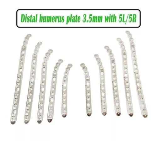 Vétérinaire Lcp Distale Humerus Plaque 3.5mm Avec Lot De 10pcs (5L/5R)