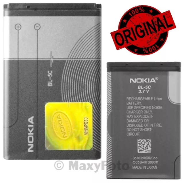 NOKIA BATTERIA ORIGINALE BL-5C 1020mAh LITIO PER 1100 1101  BRONDI AMICO VERO