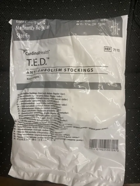 TED ANTI EMBOLISM Stockings - Knee or Thigh Length - Open Toe
