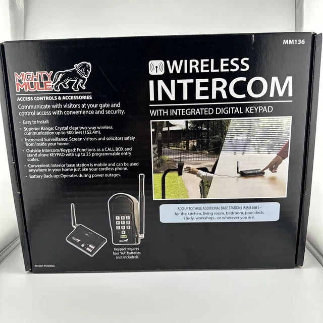 MIGHTY MULE MM136 Wireless Keypad Base Station Gate Opener