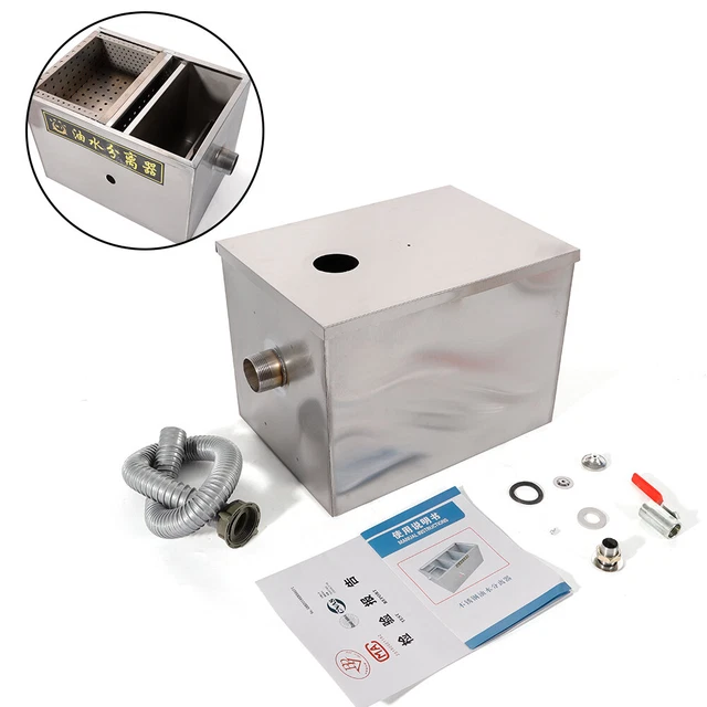 Separatore Grasso Acciaio Inox - Filtro Olio 1000ml Per Cucina Sana