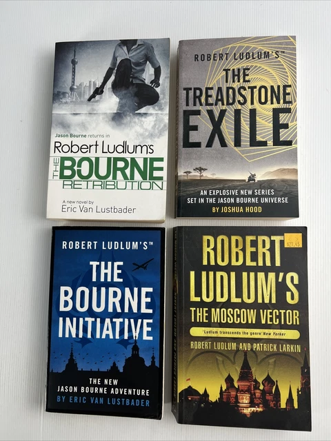4 X ROBERT Ludlum Jason Bourne Series Bourne Retribution Treadstone ...