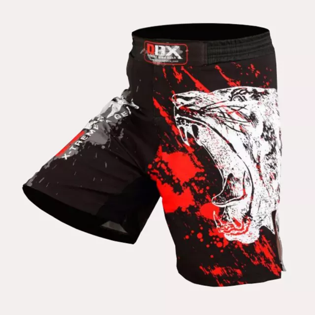 MMA Fight Shorts Kick Boxing Grappling Mens Muay Thai Cage Fighting Tiger Print