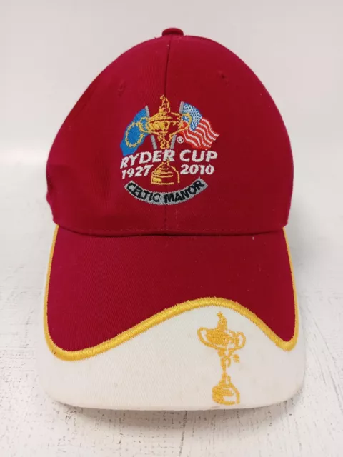 Official RYDER CUP 2010 Celtic Manor GLENMUIR Deep Red Baseball Cap One Size