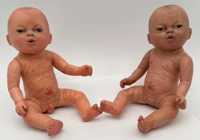 Emson Anatomically Correct Newborn Baby Twins Girl & Boy Dolls Reborn Preemies