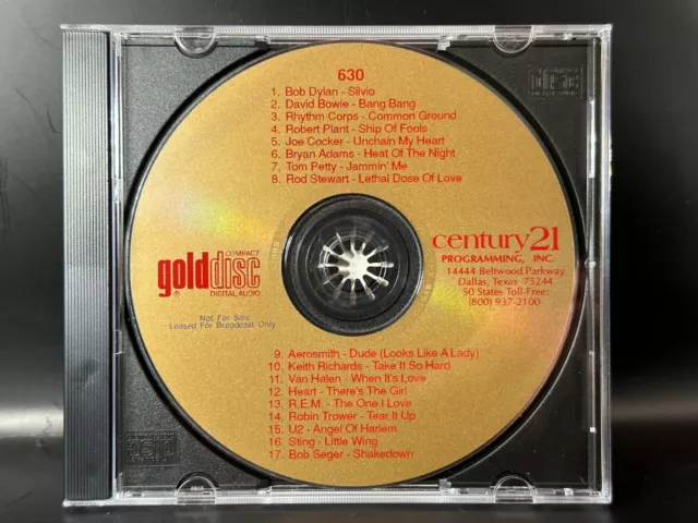 TM Century GoldDisc Radio Promo Compilation CD 630R | Heart | Sting | Tom Petty