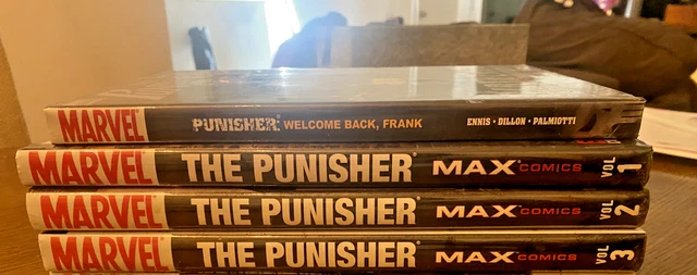 Punisher Max Vol 1 2 3 Garth Ennis + Welcome Back Frank MINT SEALED CONDITION