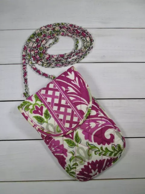 Vera Bradley Cell Phone Crossbody w/ Chain Strap In Tulep Julip Quilted
