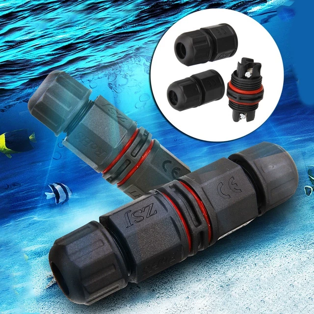 Câble de câble connecteur électrique étanche à vis fixe IP67 2/3 broches ja