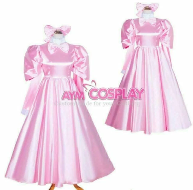 PINK SISSY BABY maid satin dress Romper/diaper lockable Tailor-made[G3736]  $59.00 - PicClick