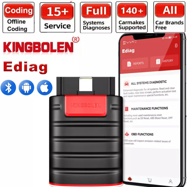 KINGBOLEN Ediag Bi-directional All System Software OBD2 Scanner Diagnostic