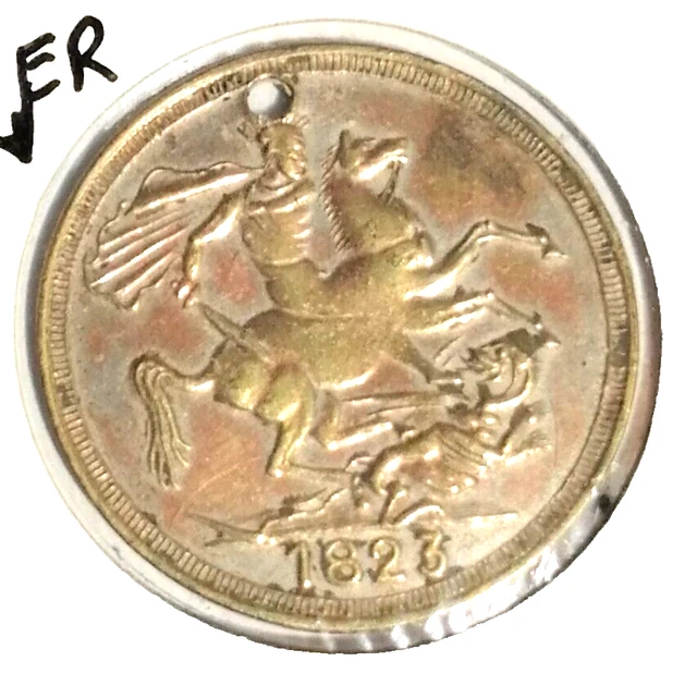 King Georgivs Iiii Vintage Double Sovereign Coin ( Dated 1823 ) Mint Cond Mh817
