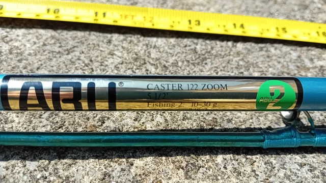 VINTAGE 6' ABU Caster 132 Zoom spinning rod. 10-30g