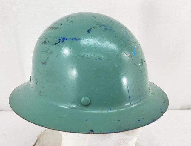 Vintage MSA Full Brim Fiberglass Skullgard Safety Hard Hat
