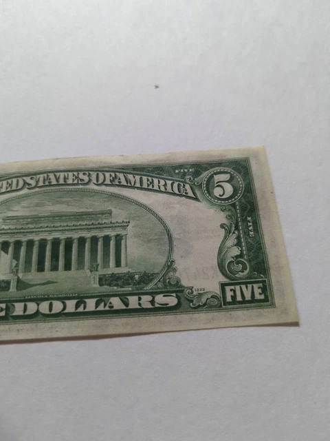 US $5 Five Dollar SILVER CERTIFICATE Series 1934A - Blue Seal 5