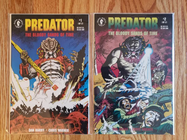 PREDATOR THE BLOODY SANDS OF TIME (1992) #1 2 Dark Horse Comics complete series