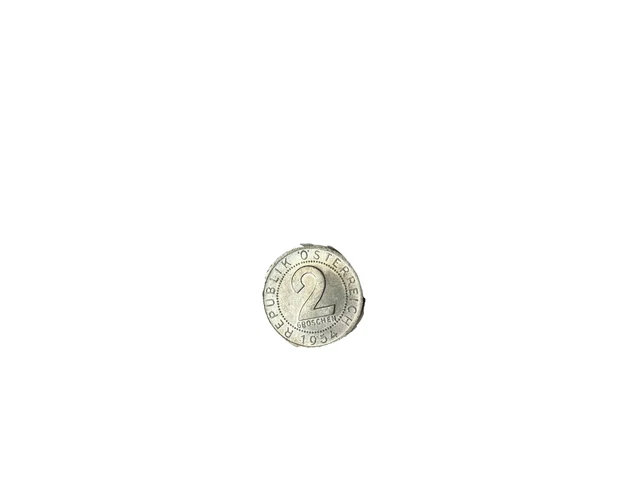 1954 Austria Republik "O" Osterreich 2 Groschen Aluminum Coin Buc