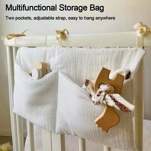Pouch Baby Crib Storage Bag Newborn Bed Headboard Organizer Bedding Diaper Bag