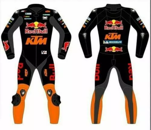 KTM Leather Suit Motorbike Black Motorcycle Suit Bike Leder Biker Riding Racing