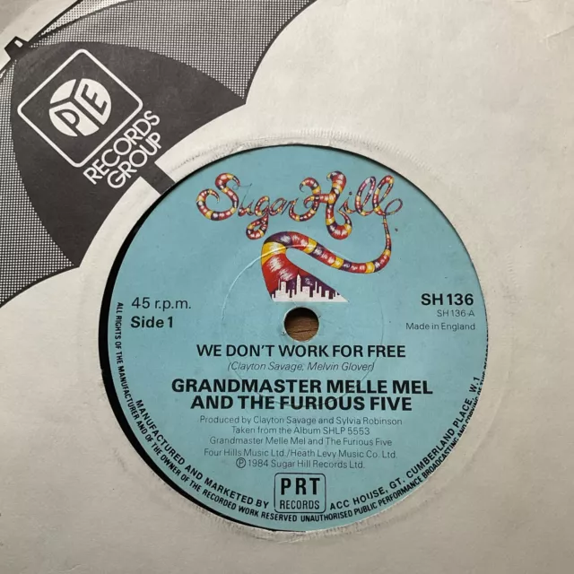 G’master Melle Mel & The Furious Five - We Don’t Work For Free - 1984 Sugar Hill