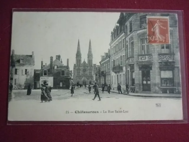 Cpa   36 / Chateauroux  "  Rue Saint Luc "