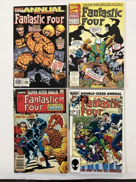 FANTASTIC FOUR ANNUALS LOT 0f 4 Marvel Comics #19 21 26 1998 We Combine Ship