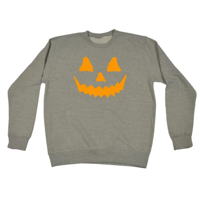 Pumpkin Smile Orange - Mens Womens Novelty Funny Sweatshirts Jumper Sweatshirt