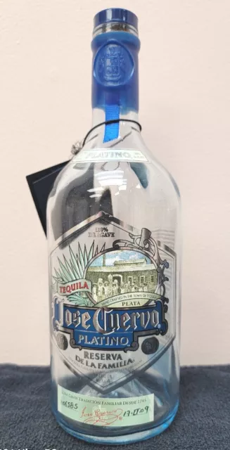 Jose Cuervo Tequila Reserva de la Familia Platino EMPTY Bottle