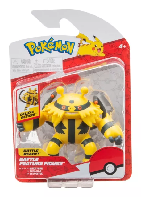 Pokemon Electivire Epic Battle Feature Action Figure Jazwares New Toy Gift 4+