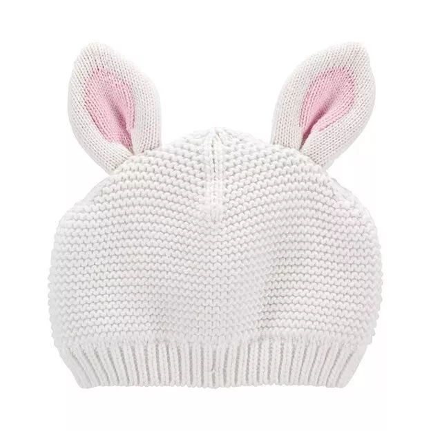 Baby Carter's Bunny Crochet Hat ~ Easter ~ Size 12-24 ~ NWT 2