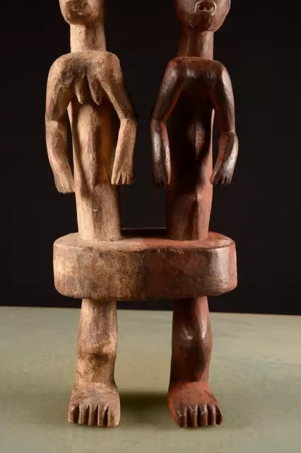 6569 Afrikanische Alte Chamba Figur / Figure Nigeria 3