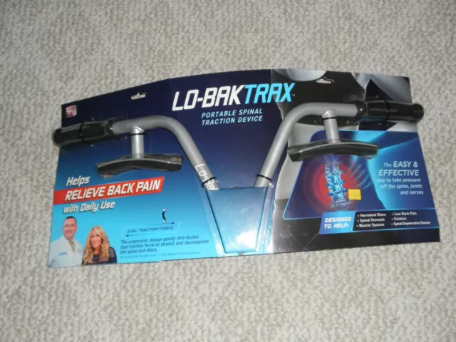 TOTALMENTE NUEVO Dispositivo de Tracción Espinal Portátil Lo-Bak Trax con DVD