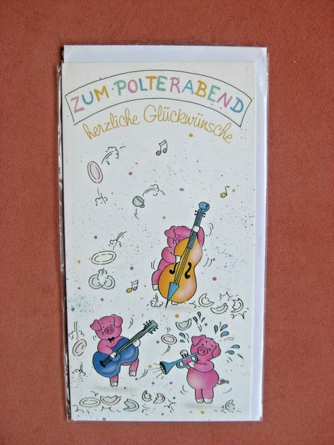 LUSTIGE GLÜCKWUNSCHKARTE ZUM Polterabend Karte Glückwünsche Wünsche