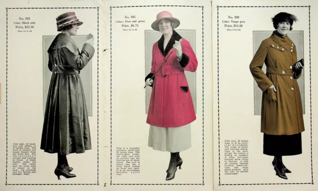 1925 Arbus New York Coats Roaring Twenties Flapper Fashion  Booklet - E-12