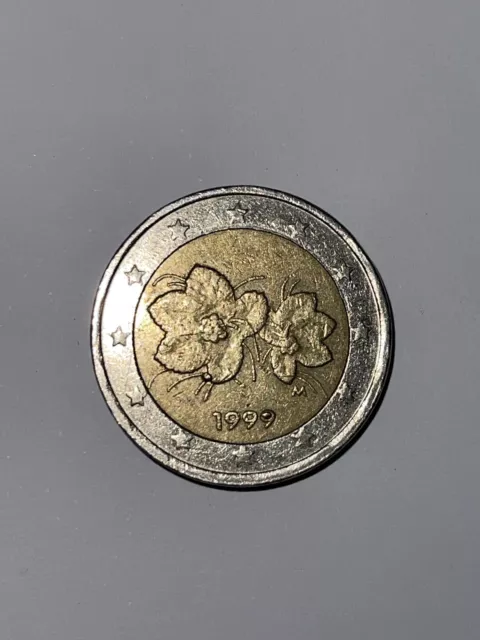 2 Euro Münze Finnland 1999 M Moltebeere-Blume Fehlprägung