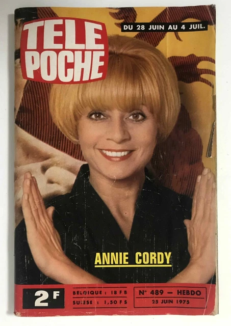 ►TELE POCHE n°489 - 1975 - ANNIE CORDY - PATRICK JUVET - SHEILA - GOYA
