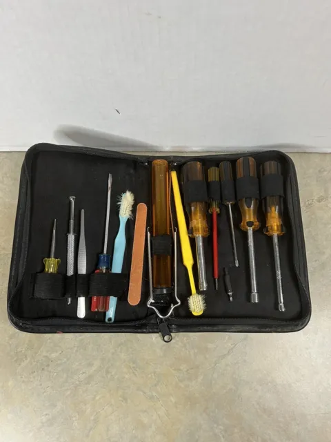 Vtg PC Phone Computer Laptop Repair Tool Kit With Case