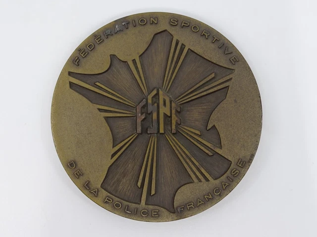 Pin's POLICE - Logo FSPF Fédé. Sportive Police Française N°1 sans