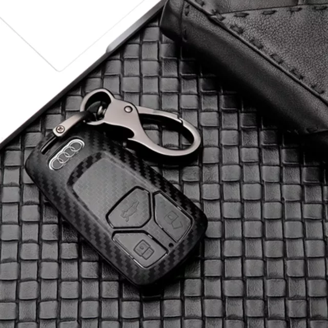 Key Case Schlüsselhülle für audi A4 A5 Q5 Q7 Autoschlüssel Fernbedienung Schwarz