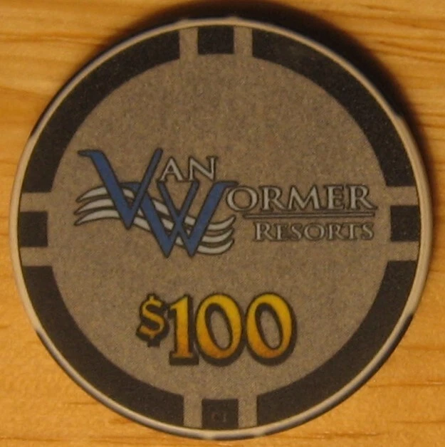 $100 Van Wormer Resorts Playa Del Sol Casino Chip