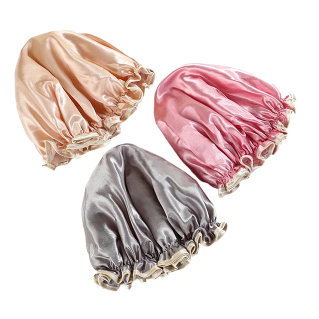 Sombrero de ducha impermeable cabello ajustable capó salón cubierta cabeza
