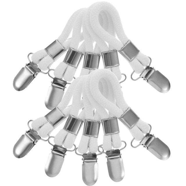 10 Pcs Hanging Tea Towels Clip Pool Lounger Clips Hangers Metal Metal Hooks