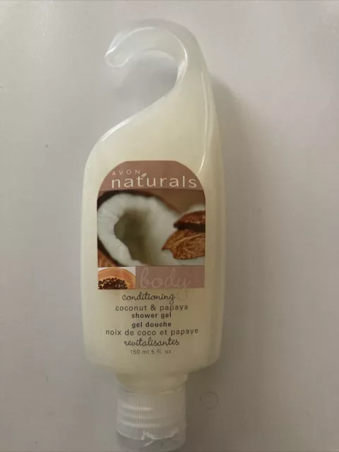Gel de ducha acondicionador corporal Avon NATURALS coco y papaya