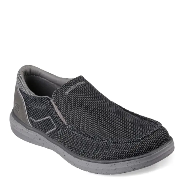 SKECHERS MORELO RELAXED Fit Port Viewer Shoes Mens 9.5 Black Grey ...