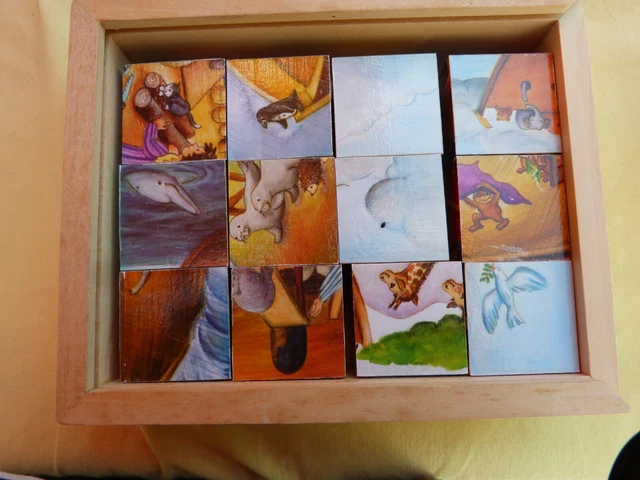 Rainbow Brite - Jeu de Puzzle-Cubes en bois - Eichhorn