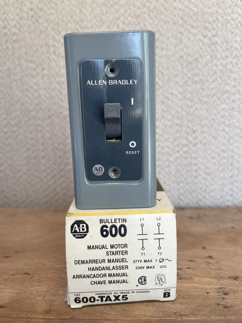 Allen-Bradley Manual Starting Toggle Switch - 600-TAX5