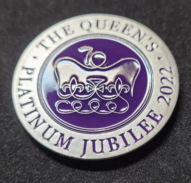 ⚘️2022 The Queens Platinum Jubilee Commemorative Silver Coin Rare Collectable ⚘️