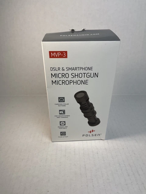Polsen MVP-3 Compact Micro DSLR & Smartphone Microphone Open Box