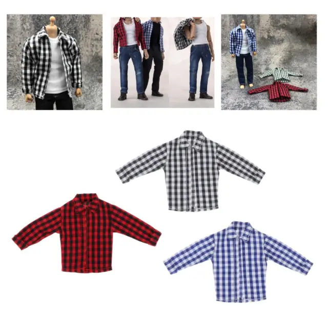 1/12 SCALE FIGURE Doll Clothes Shirt Doll Outfits for 6inch Men Figures  $24.45 - PicClick AU