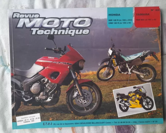 Revue Technique De Moto HONDA NSR 125 R et YAMAHA  TDM  850